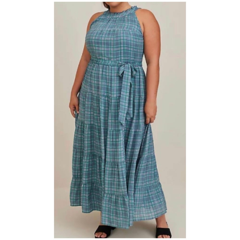 TORRID Lindsay Hi-Low Tiered Sleveless Maxi Dress